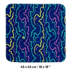 3 Legged Thing Wrapz 18x18 Large Adhesive Reusable Wrap Bus Seat Blue