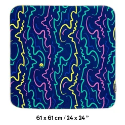 3 Legged Thing Wrapz 24x24 XL Adhesive Reusable Wrap Bus Seat Blue