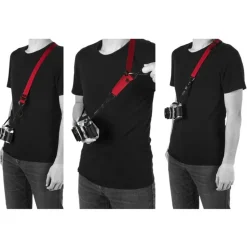 Artisan&Artist Black & Red Neck Strap Ring Type L900 x W20mm