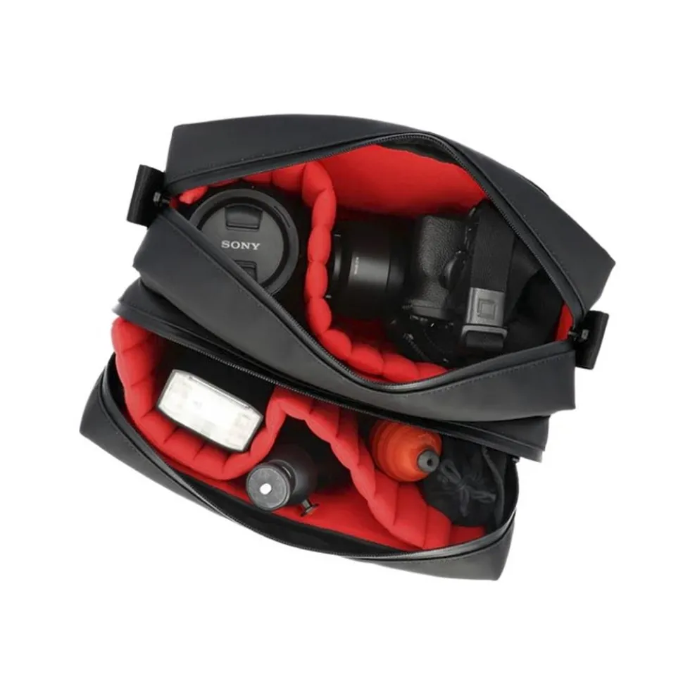 Artisan&Artist Black & Red Neck Strap Ring Type L900 x W20mm