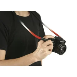 Artisan&Artist Black & Red Neck Strap Ring Type L900 x W20mm