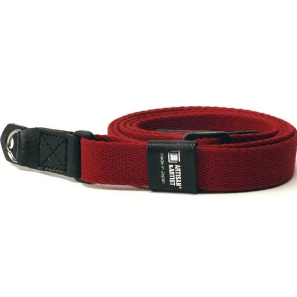 Artisan&Artist Red Adjustable Neck Strap Slim Ring Type W20mm