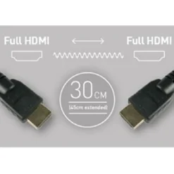 Atomos Coiled Full HDMI To Full HDMI Cable (30-45cm)