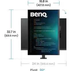 BenQ RD280UA 28-inch 4K+ Programming Monitor with Backlight and Arm