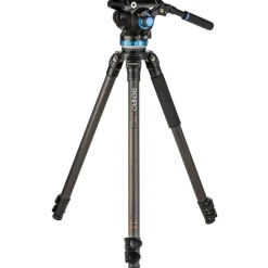 Benro C373F Carbon Fibre Video Kit S8PRO Head with 75mm Half Ball