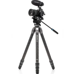 Benro Tortoise 34CLV Carbon Fibre Tripod With S4PRO Video Head Kit