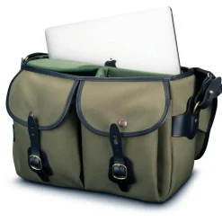 Billingham Hadley One Shoulder Bag Navy Canvas/Chocolate