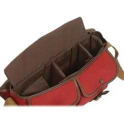 Billingham Hadley Pro Shoulder Bag - Burgundy Canvas/Chocolate