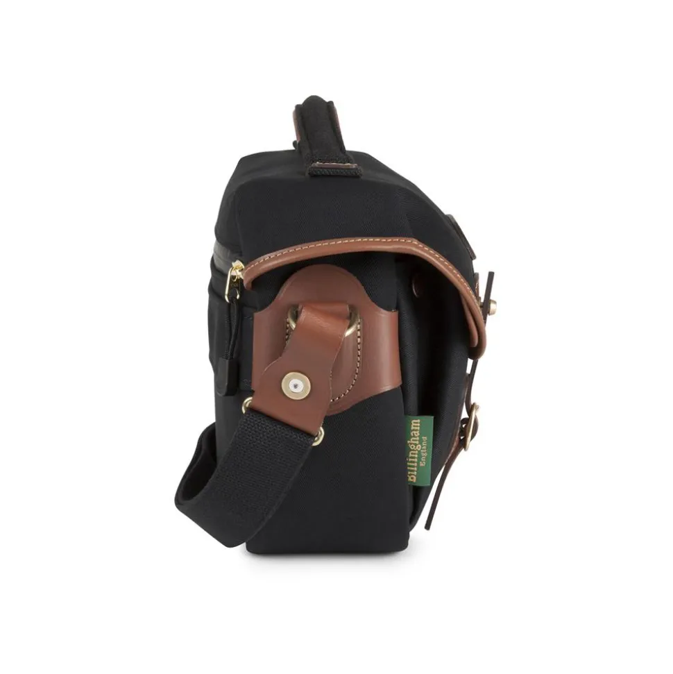 Billingham Hadley Small Pro Shoulder Bag - Black Canvas/Tan