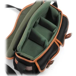 Billingham Hadley Small Shoulder Bag - Black Canvas/Tan