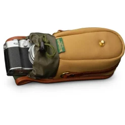 Billingham TEN-16 Compact Camera Case Khaki Canvas/Tan