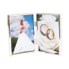 Cambridge Silver Plated Hinged Twin 4x6 Frame