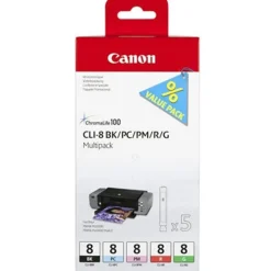 Canon CLI-8 BK/PC/PM/R/G Multi Pack