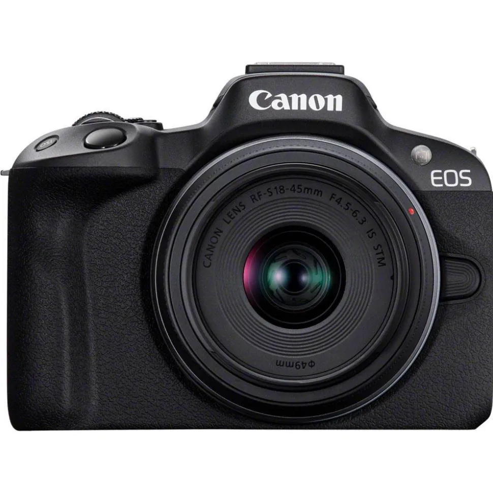 Canon EOS R50 Camera Black with RF-S 18-45mm Lens Kit