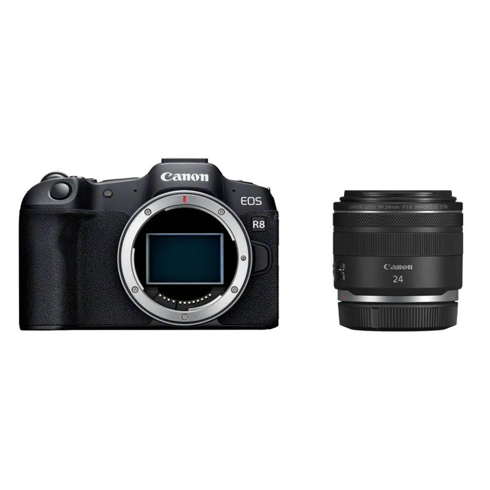 Canon EOS R8 Camera With RF 24mm Macro Lens Kit