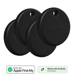 Chipolo POP Tracking Tag 4 Pack Black