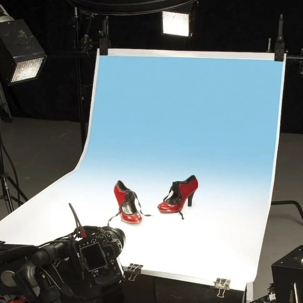 Colorama Colorgrad 100x170cm White/Aquamarine