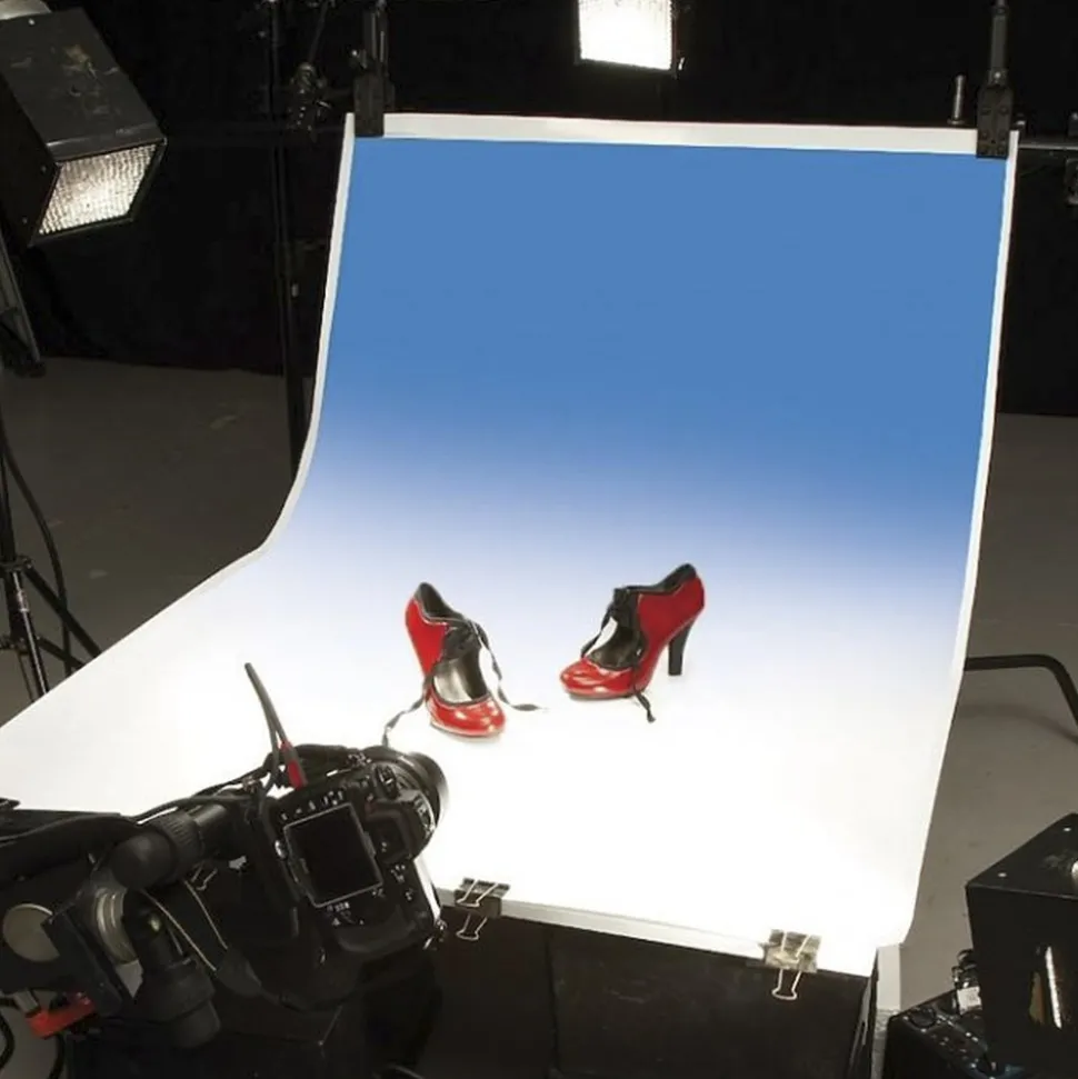 Colorama Colorgrad 100x170cm White/Bluebell