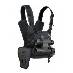 Cotton Carrier Camera Harness System G3 Charcoal Grey - 1 Camera and Binoculars