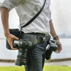 Cotton Carrier Slingbelt System For Two Cameras