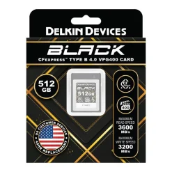 Delkin Black 512GB CFexpress Type B 4.0 VPG400 Card