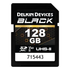 Delkin Black 128GB UHS-II Rugged SD Card