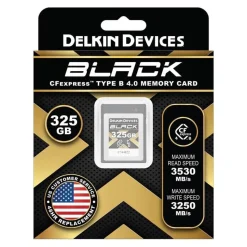 Delkin Devices 325GB 1800MB/s Black CFexpress Type B Memory Card