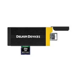 Delkin USB 3.2 Type B and SD UHS-II Memory Card Reader