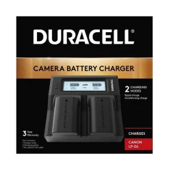 Duracell Dual Battery Charger Canon LP-E6/N Open Box