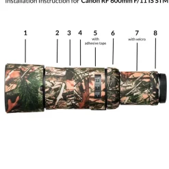 Easy Cover Lens Oak for Canon RF 600mm f11 IS STM Green Camouflage