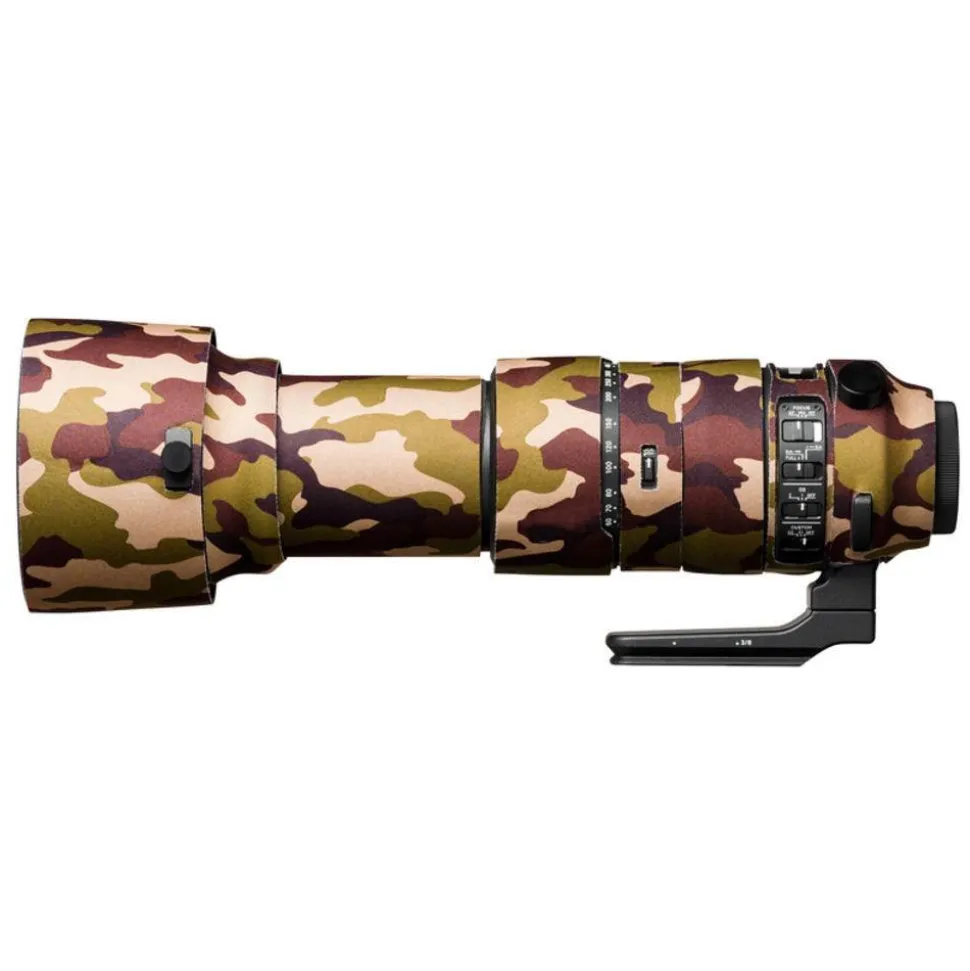 Easy Cover Lens Oak for Sigma 60-600mm f4.5-6.3 DG OS HSM Sport Brown Camouflage