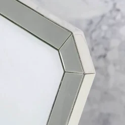 Elegance 5x7 Silver Plated Chamfer Edge Grey Epoxy Frame