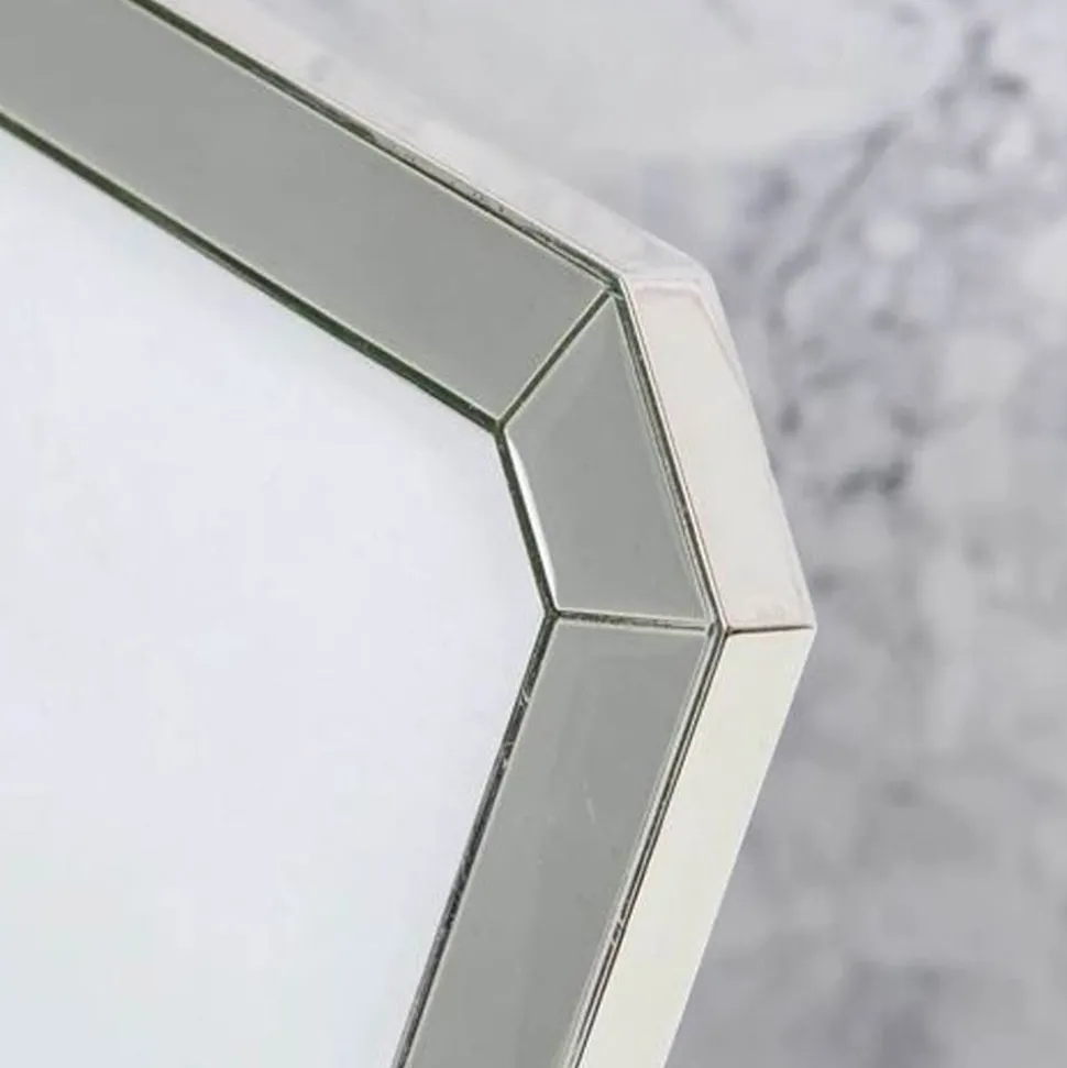 Elegance 4x6 Silver Plated Chamfer Edge Grey Epoxy Frame