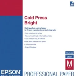 Epson Cold Press Bright A2 25 Sheets