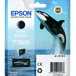 Epson Whale T7608 Matt Black