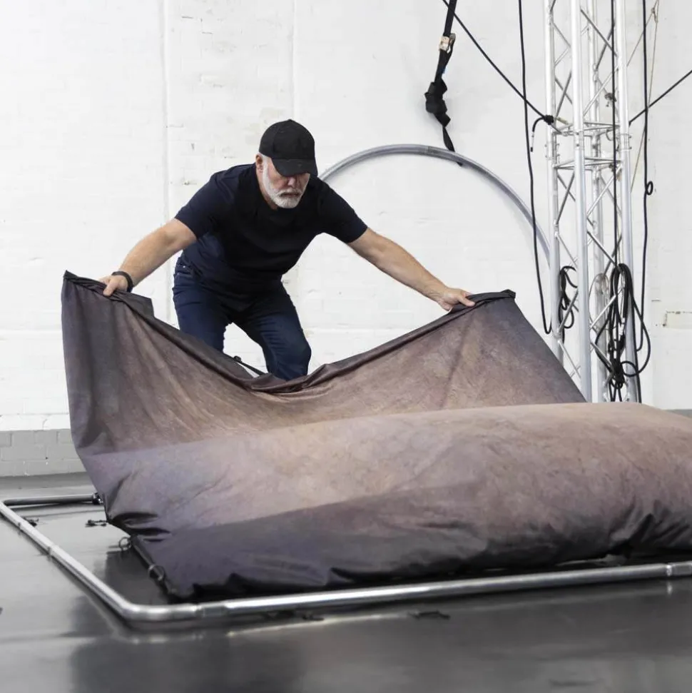 EzyFrame Vintage Background 2 x 2.3m Walnut LL LB7934