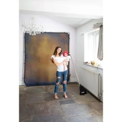 EzyFrame Vintage Background Cover 2 x 2.3m (6'7 x 7'5) Tobacco