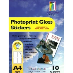 Formula 1 Photoprint Gloss Stickers A4 10 Sheets