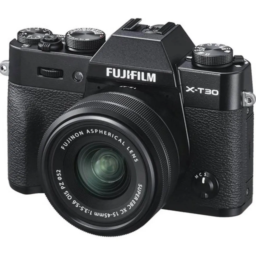 Fujifilm X-T30 II Camera With XC 15-45mm Lens Black