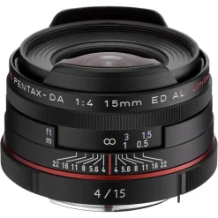 HD Pentax-DA 15mm f/4 ED AL Limited Lens Black