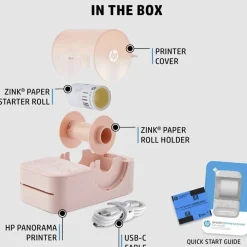 HP Sprocket 500 Panorama Printer Pink