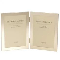 Kenro Symphony Elegant 7x5 Double Photo Frame - Silver