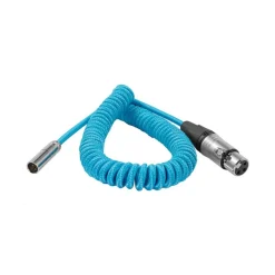 Kondor Blue Coiled Mini XLR to XLR for C70 and BMPCC4K Cable