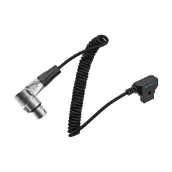 Kondor Blue D-Tap to 4-Pin XLR Female RA Cable Black