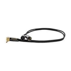 Kondor Blue Dual Mini XLR Male to 3.5mm Stereo TRS RA Cable Black