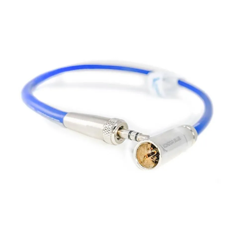 Kondor Blue Mini XLR to 3.5mm TRS 12-in Cable Blue