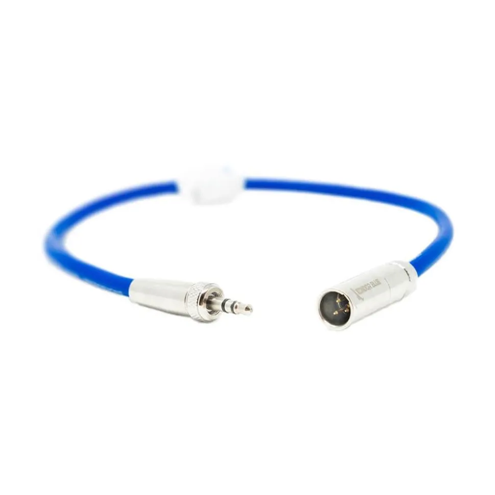 Kondor Blue Mini XLR to 3.5mm TRS 12-in Cable Blue