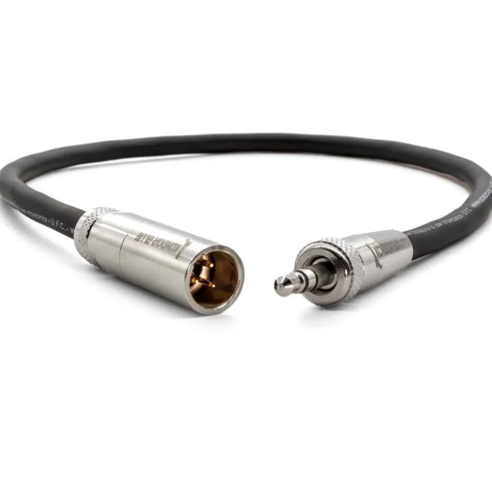 Kondor Blue Mini XLR to 3.5mm Locking Screw-On Stereo Plug Audio Cable
