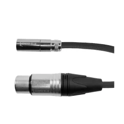 Kondor Blue Mini XLR to XLR 16-in Cable Black