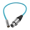 Kondor Blue Mini XLR to XLR 16-in Cable Blue